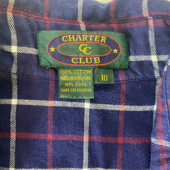 Vintage Charter Club Plaid Dress - Picture 9 of 10